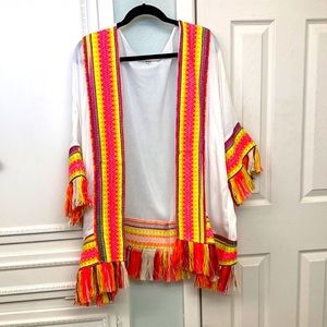 Kimono with fringe